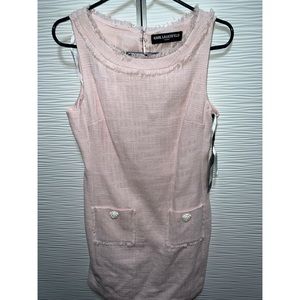 Karl Lagerfeld pink tweed dress
